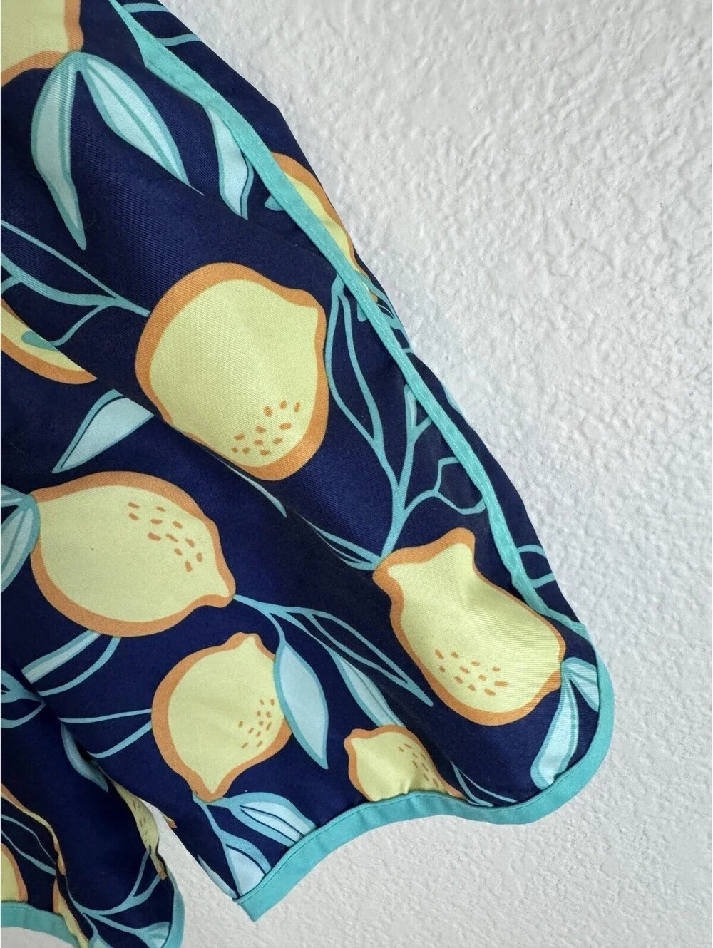 Cat & Jack Boys 4T Swim Shorts Lemon Print Drawstring Built-In Brief